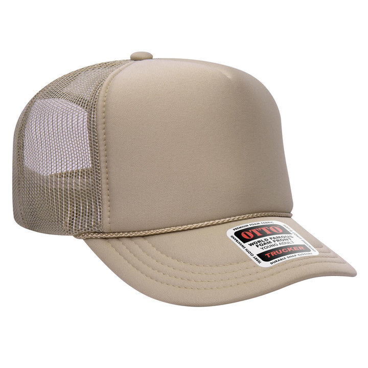 OTTO CAP 5 Panel High Crown Mesh Back Trucker Hat