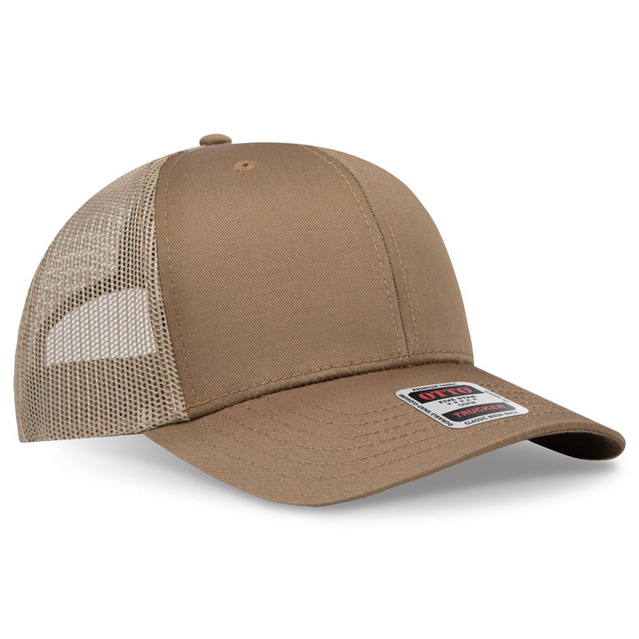 OTTO CAP 6 Panel Mid Profile Mesh Back Trucker Hat