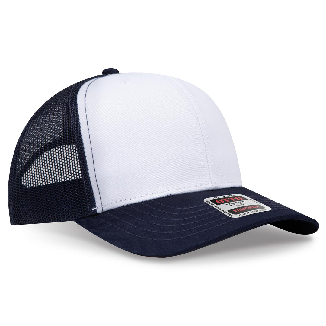 OTTO CAP 6 Panel Mid Profile Mesh Back Trucker Hat